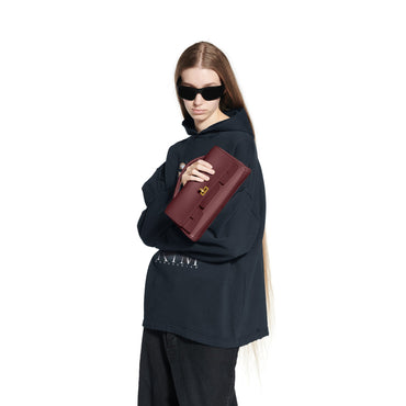 Bel Air Clutch On Strap S - Dark Burgundy