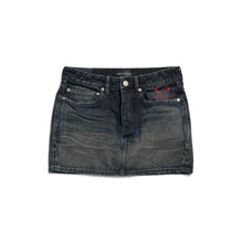 Low Waist Mini Skirt - Dirty Dark Blue