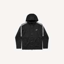 Hooded Tracksuit Jacket - Black/Dark Heathr Gr