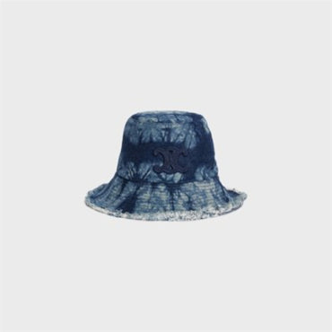 Bob Tie-Dye Raw Cut Rigid Cotton Denim - Faded Denim