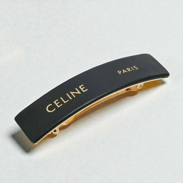 Celine Paris Hair Clip - Black/Gold