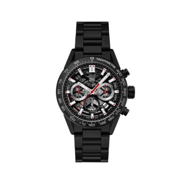 Men's Carrera 43mm Caliber Heuer02 - Black [NEW]