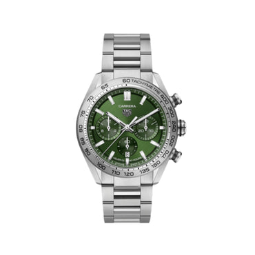 Men's Carrera 44mm Caliber Heuer02 - Green [WORN]