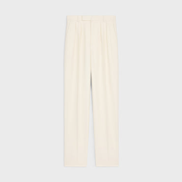 Pants Keith 2 Plis Cashmere Flannel Pantalon - Off White