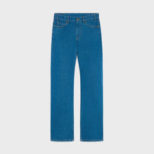 Flared Jeans Rigid Cotton Denim - Western Blue Light Stone Wash
