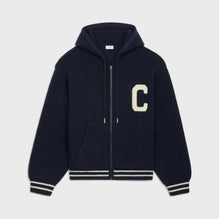 Pull Capuche Zippe College - Navy