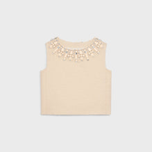 Top St Germain Col Brode Natte Bouclette - Vanilla