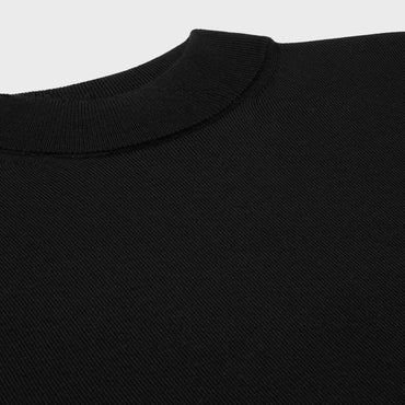 Pull Col Montant Classique Fine Wool - Black