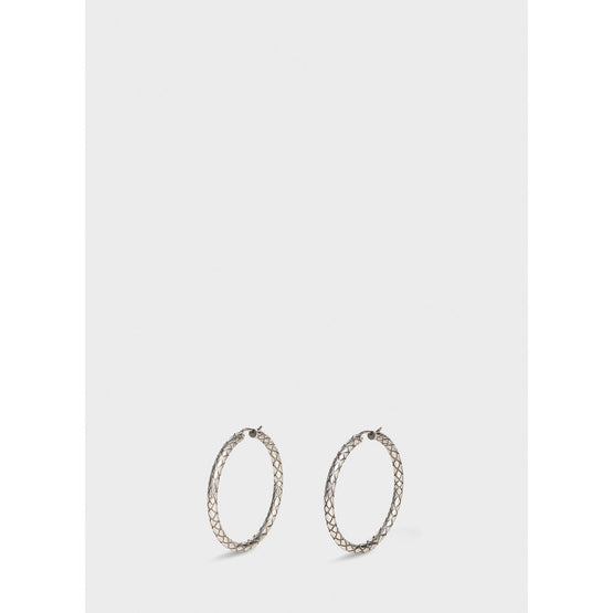 Women Celine Animals Bold Hoops - Vintage Silver