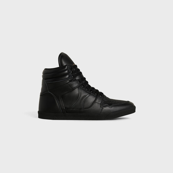 Men Mid Lace Up Sneaker - Black