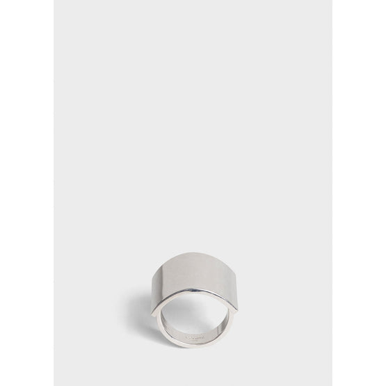 Women Simple Forms Square Ring - Silver