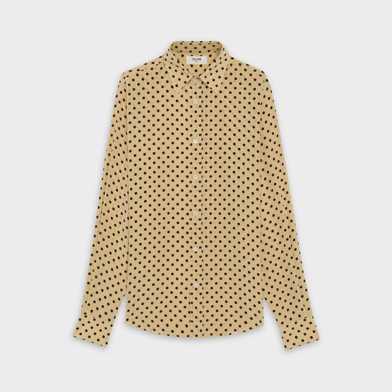 Men Drugstore Cl Collar Shirt - Vanilla/Brown