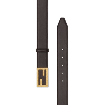 Men's Baguette Belt - Ebonu + Retro' Gold