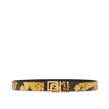Men's FF Reversible Belt - Black / Gold + Black + Soft Gold