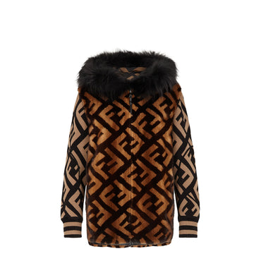 Women's Fun Fur Jacket - Tobacco