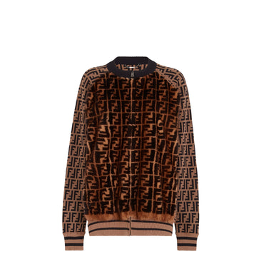 Women's Fun Fur Sweatshirt - Tobacco