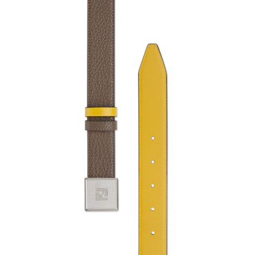 Men's FF Box Reversible Belt - Maya + Sunflower + Retro Palladium