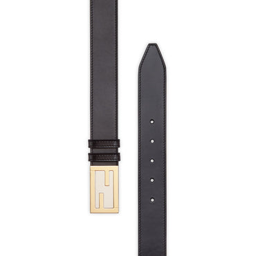 Men's Baguette Belt - Black + Soft Gold + Palladium