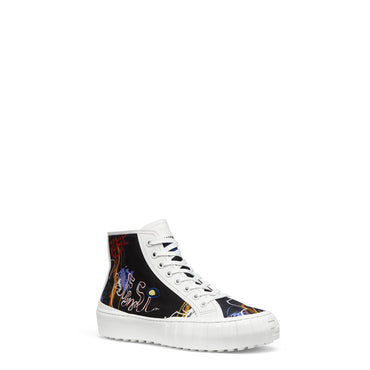 Men's Fendi Force Sneaker - Trasparent Multicolor + Ultra White