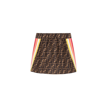 Kids' Girl Skirt - Pumpk + Pink Rainbow