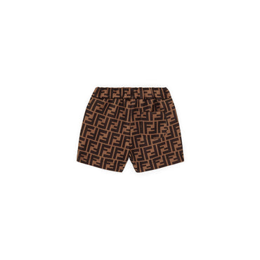 Kids' Bboy Bermuda - Brown + Orange
