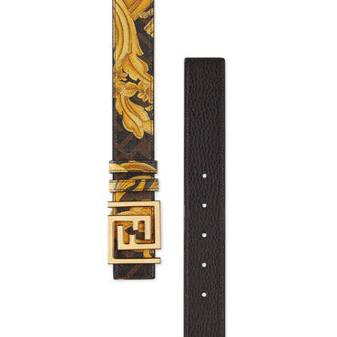 Men's FF Reversible Belt - Black / Gold + Black + Soft Gold