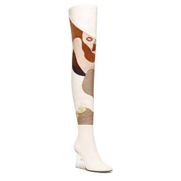 Women's Fendi First Stivale - Nude Black + Connecticut + Brown