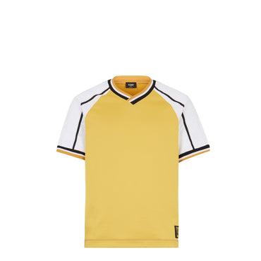 Men's T-Shirt Over V - Yellow / White
