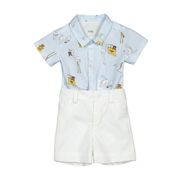 Kids' Bboy Romper Suit - Blue Baby