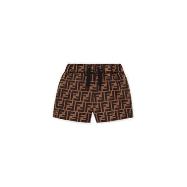 Kids' Bboy Bermuda - Brown + Orange