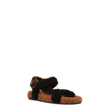 Women's Fendi Feel Sandalo - Black + Black Tobacco